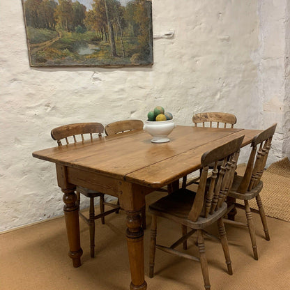 19th Century Antique Pine Drop Leaf table