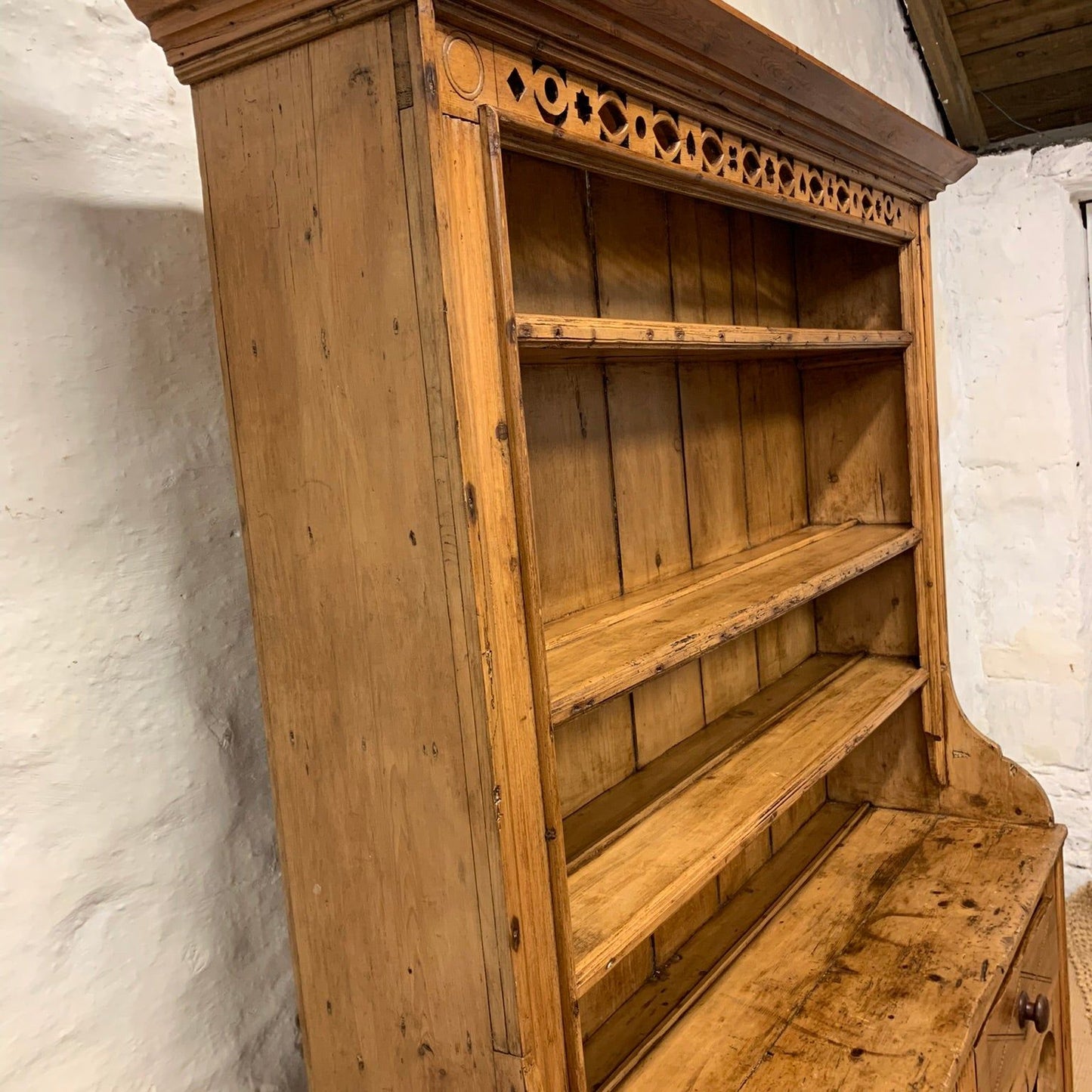 Irish Antique  Pine  Dresser