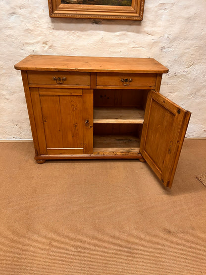 Antique 2 Door Pine Cupboard