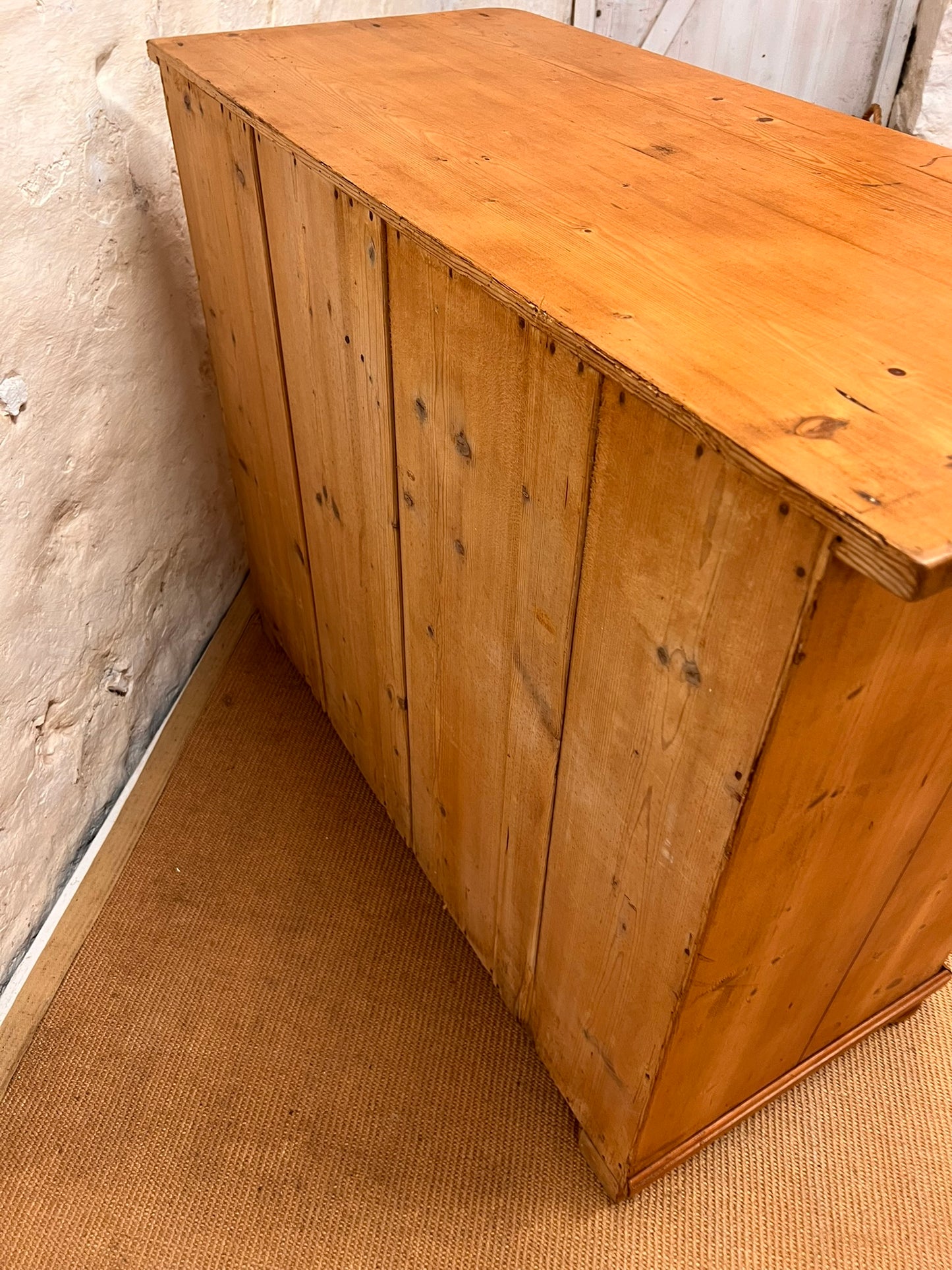 Antique 2 Door Pine Cupboard