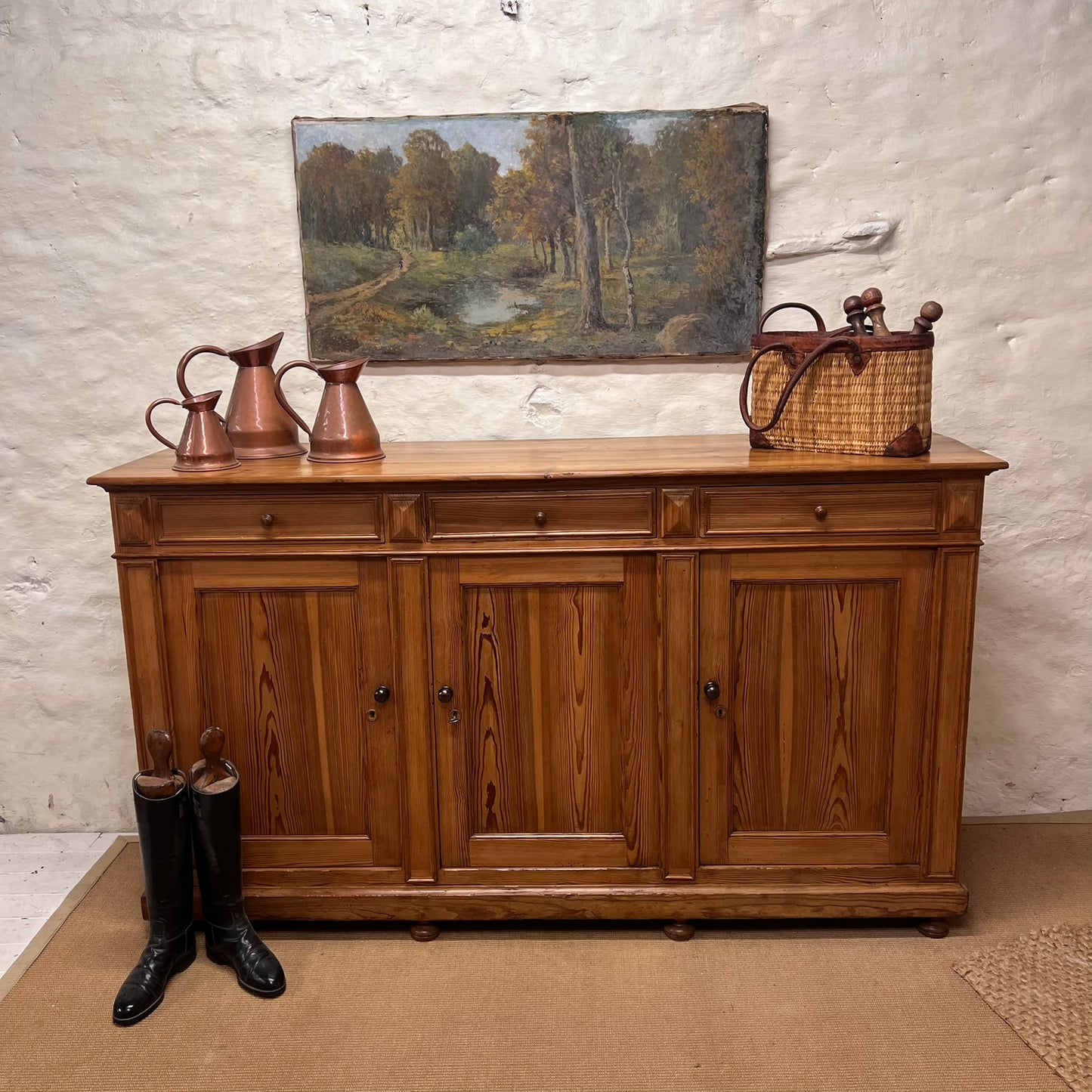 Antique Pine Dresser / Server
