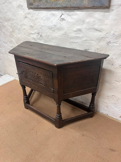 French Antique Carved Oak Cupboard Ca 1820 RM 248