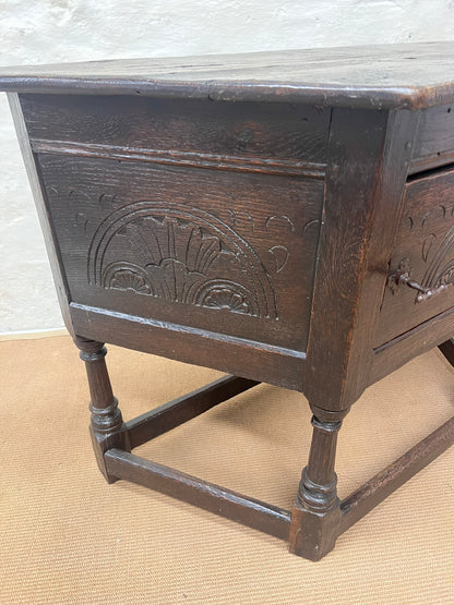 French Antique Carved Oak Cupboard Ca 1820 RM 248