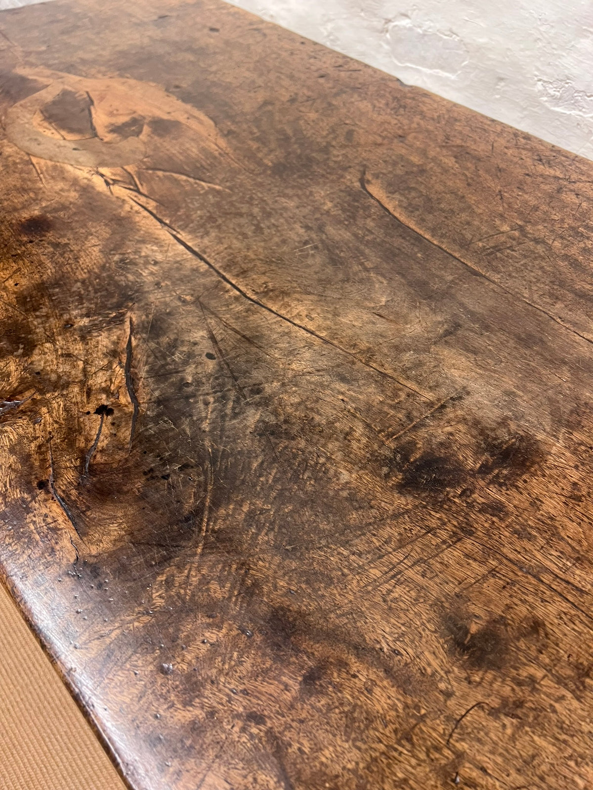 Early Spanish Chestnut Desk / Table RM 250