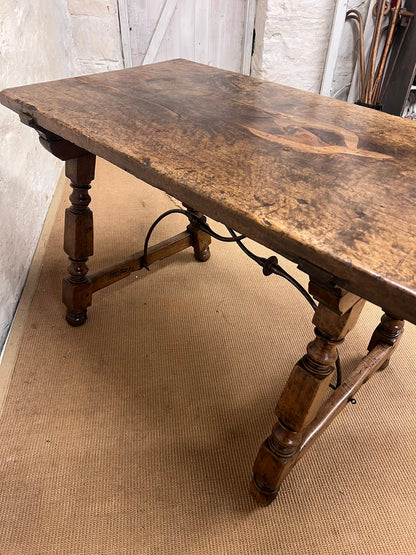 Early Spanish Chestnut Desk / Table RM 250