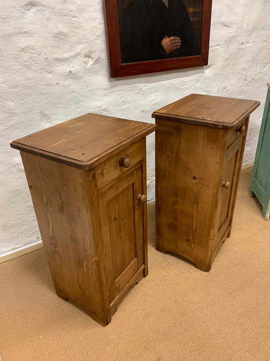 Pair Pine Cabinets
