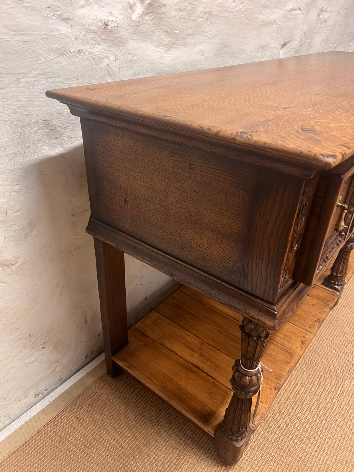 Carved Oak Dresser Base/Buffet-RM 267