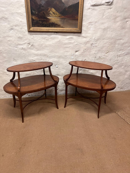 Pair of Mahogany Tables-RM 284