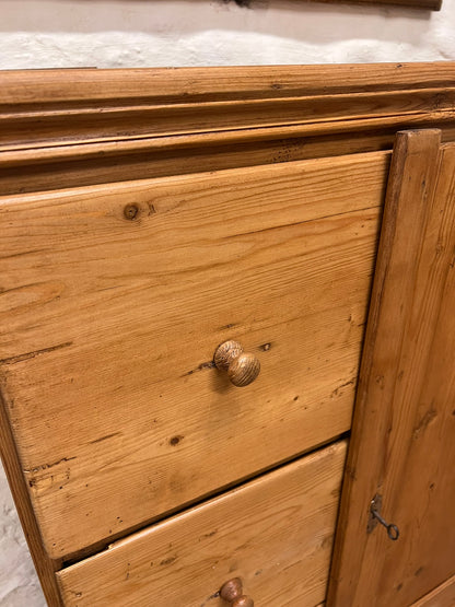 Antique Pine Food Cupboard-RM 289