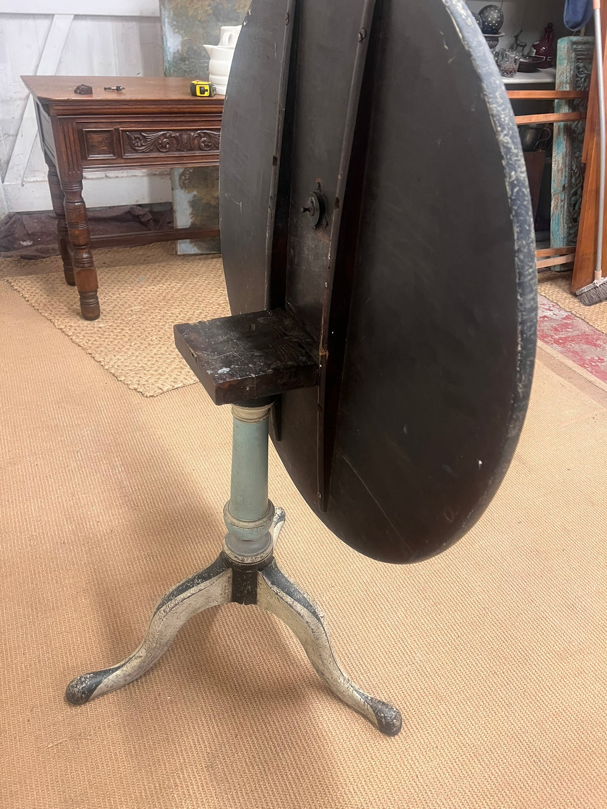 Antique Tilt Top Table -RM 293