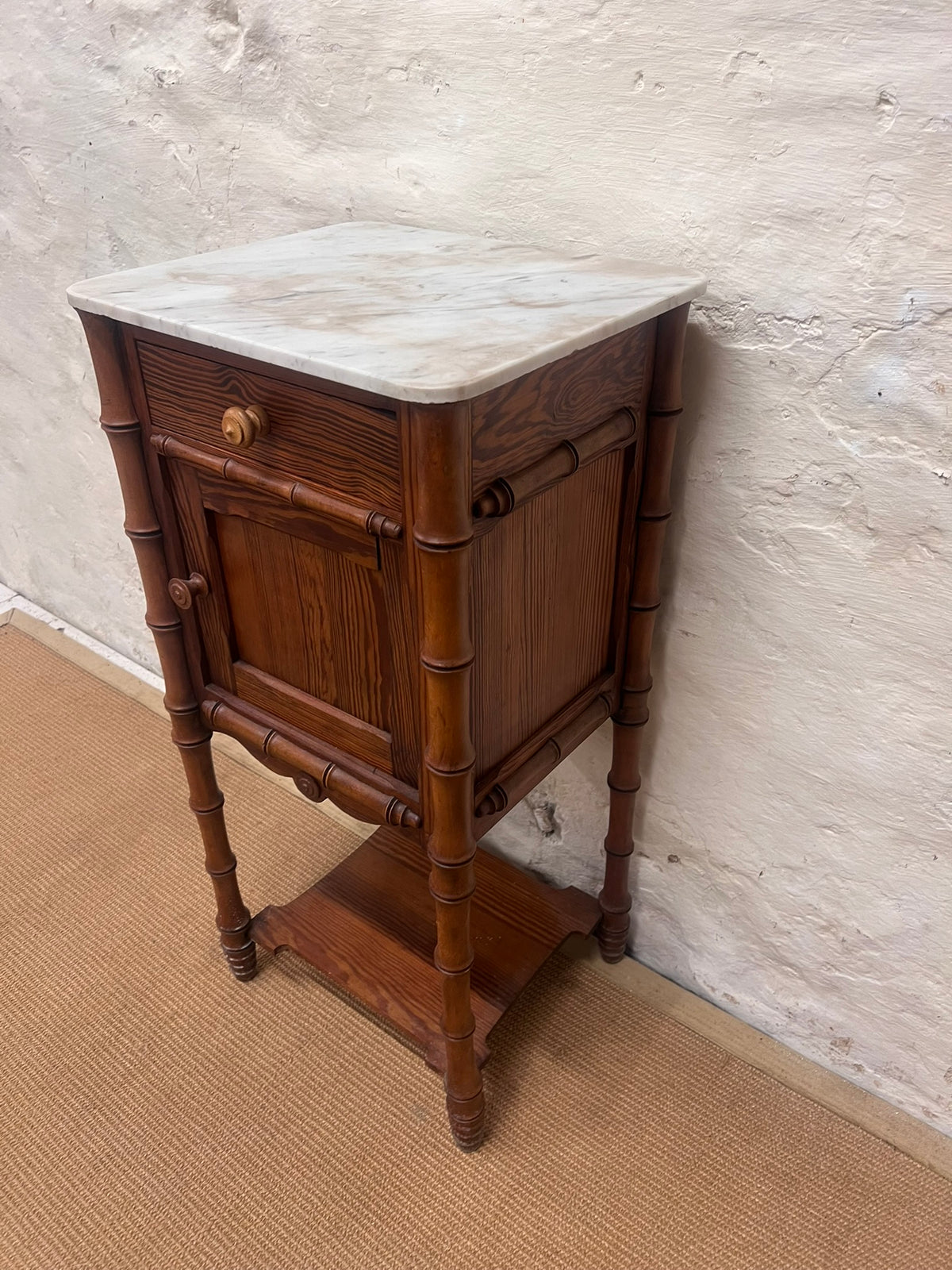 Faux Bamboo Bedside Cabinet-RM 302