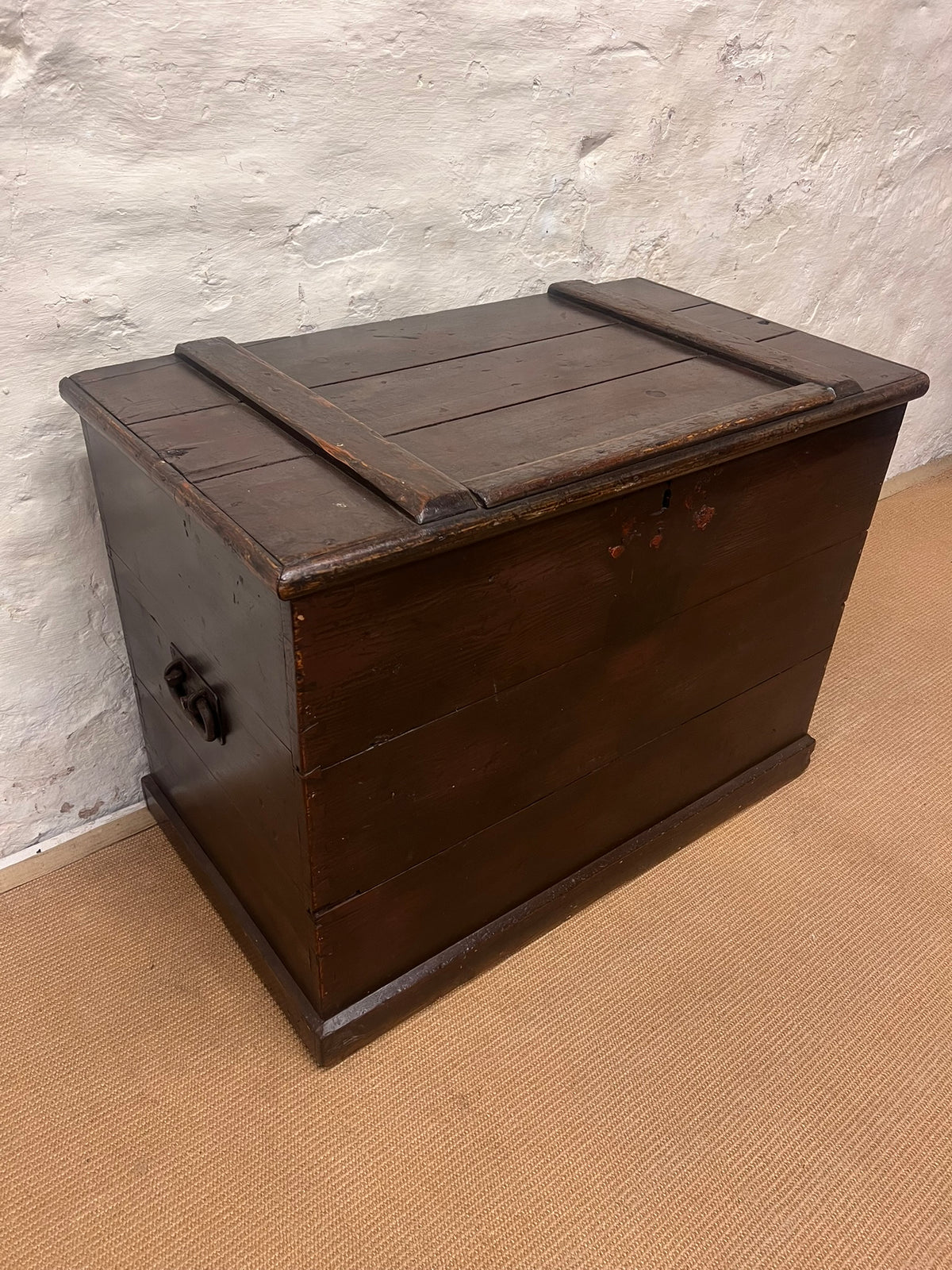 Antique Pine Strongbox chest  RM304