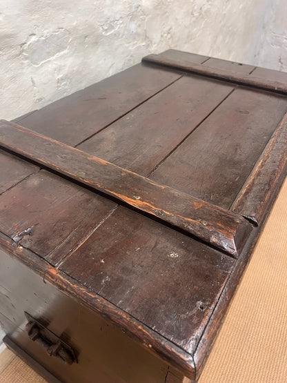 Antique Pine Strongbox chest  RM304