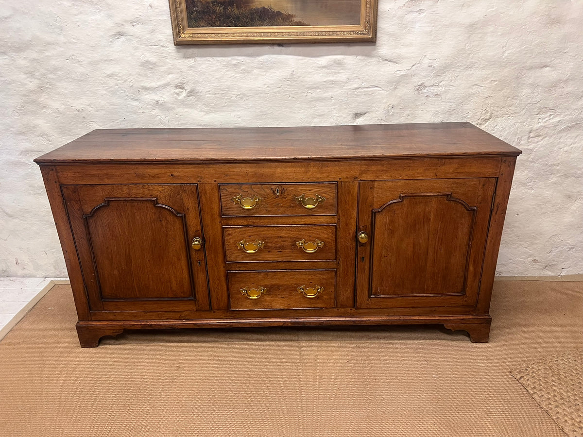 English Antique Oak Dresser with removable  Plate Rack RM 305