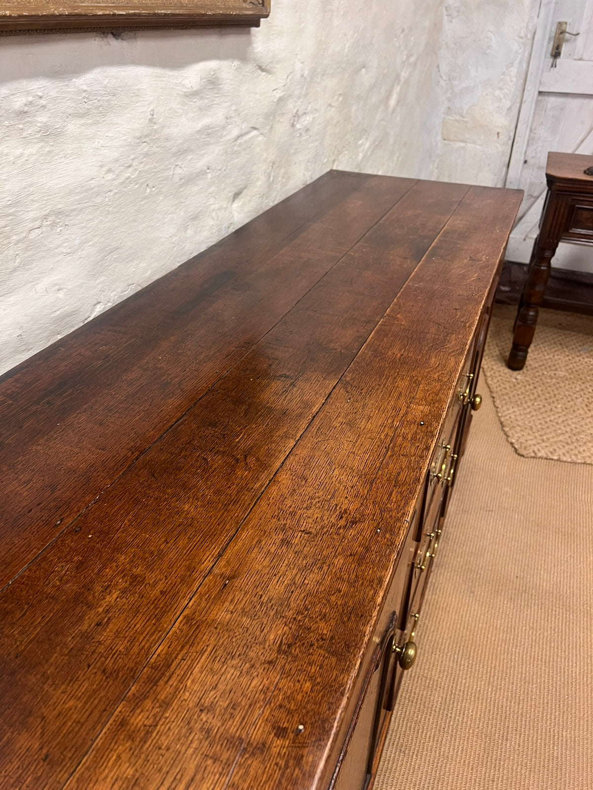 English Antique Oak Dresser with removable  Plate Rack RM 305