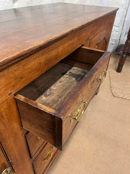 English Antique Oak Dresser with removable  Plate Rack RM 305