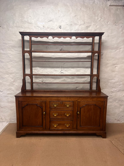English Antique Oak Dresser with removable  Plate Rack RM 305