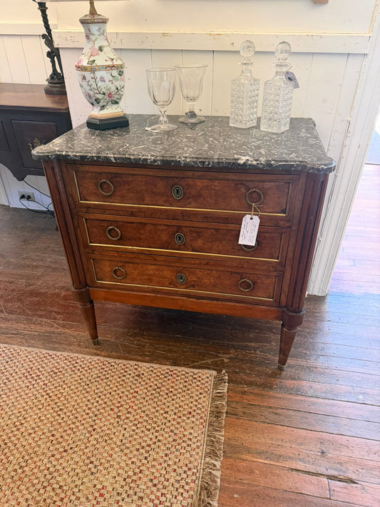 French Antique Walnut Commode RM 370