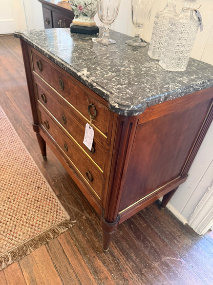 French Antique Walnut Commode RM 370