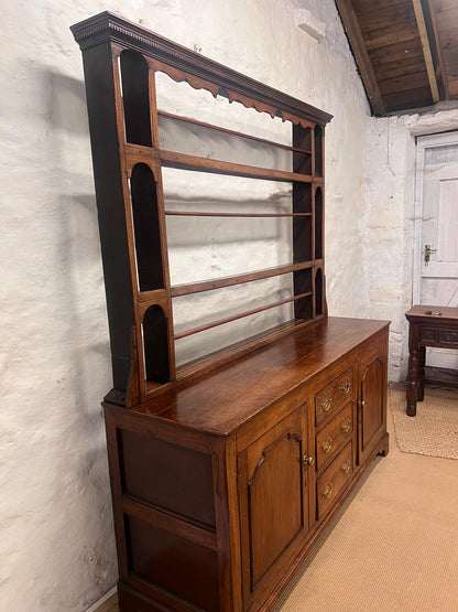 English Antique Oak Dresser with removable  Plate Rack RM 305