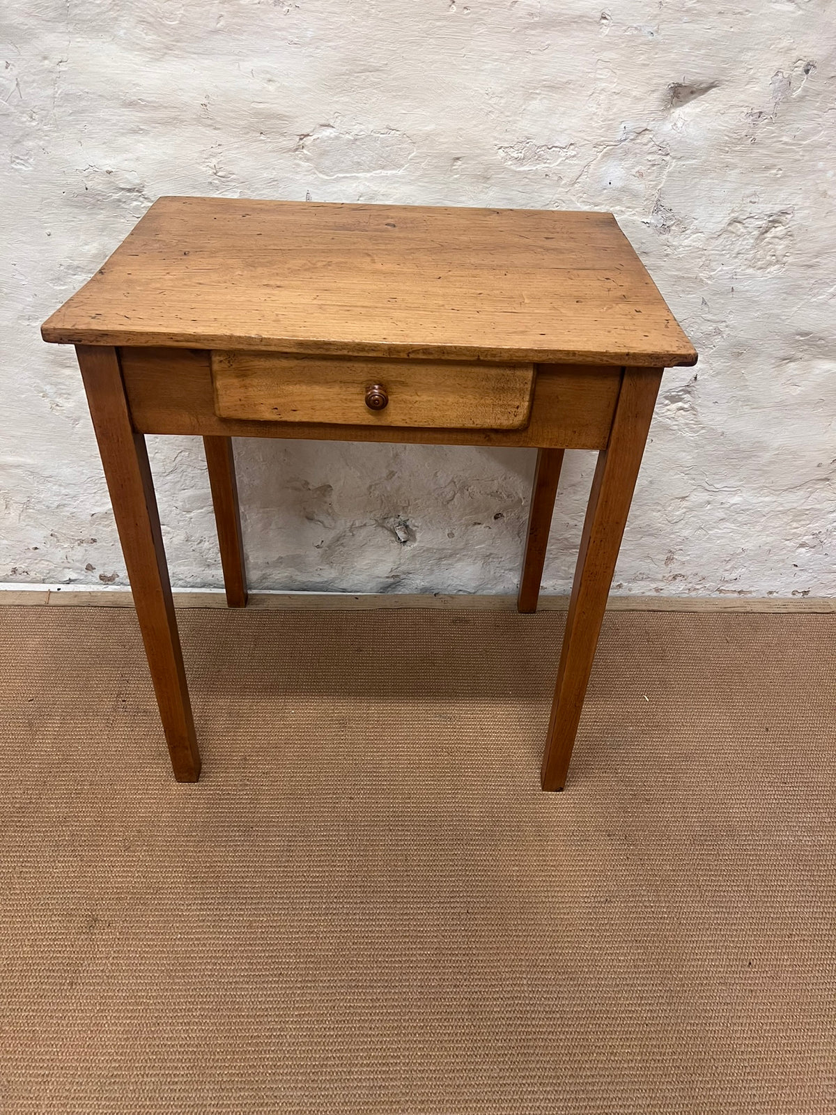 French Antique Fruitwood Side Table RM 307