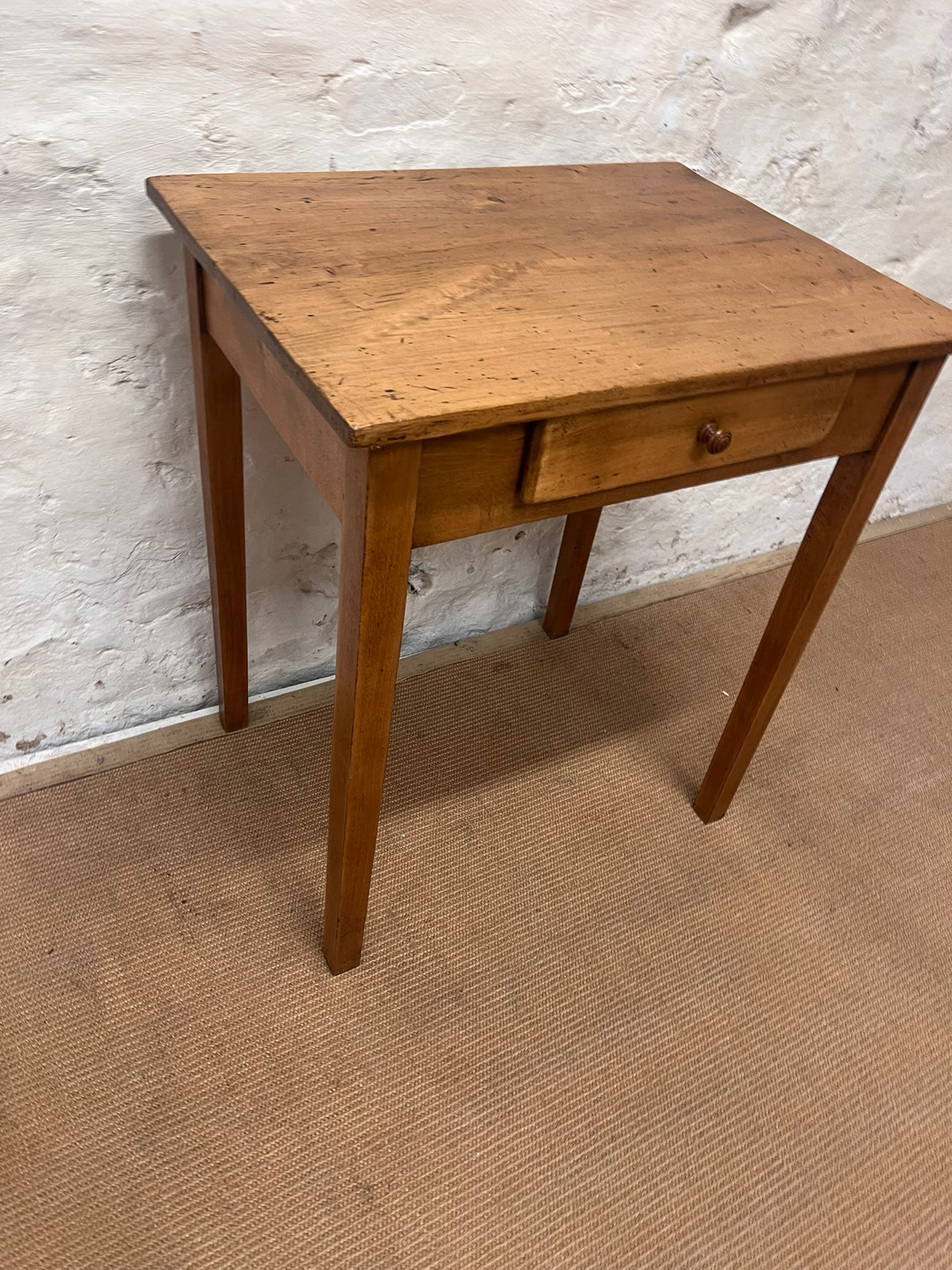 French Antique Fruitwood Side Table RM 307