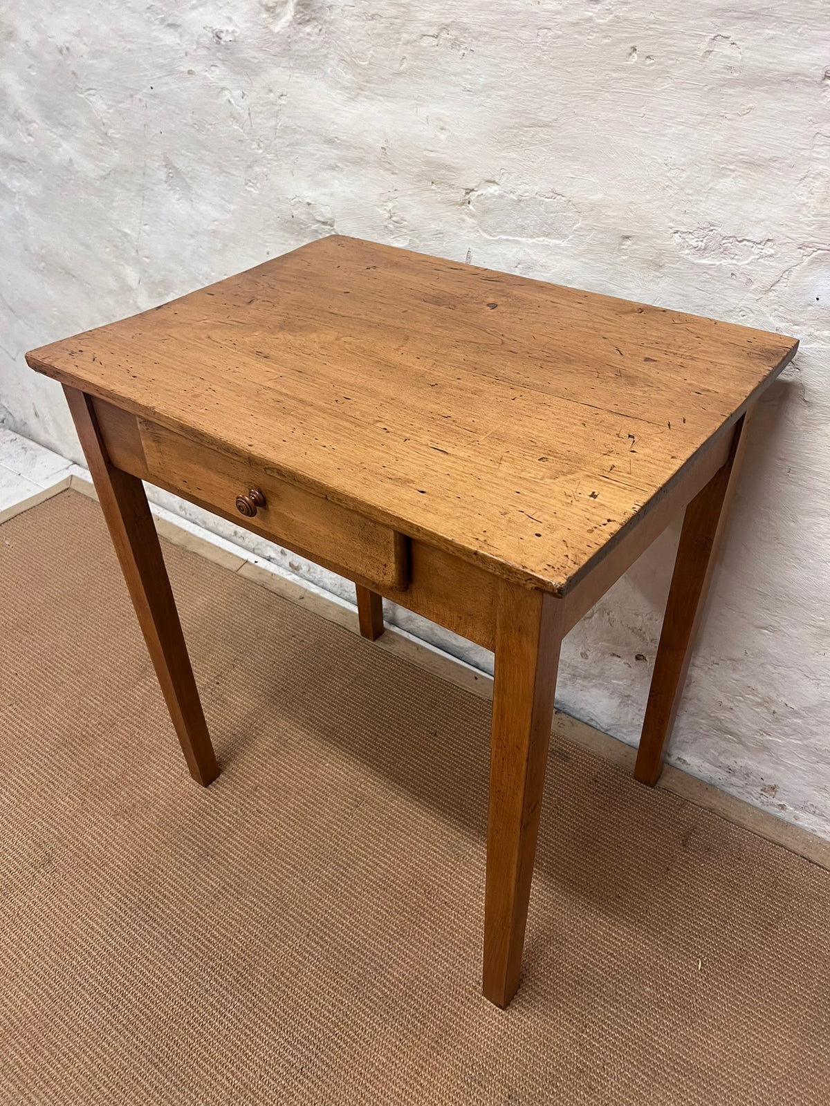 French Antique Fruitwood Side Table RM 307