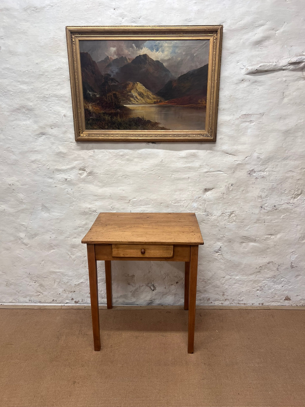 French Antique Fruitwood Side Table RM 307