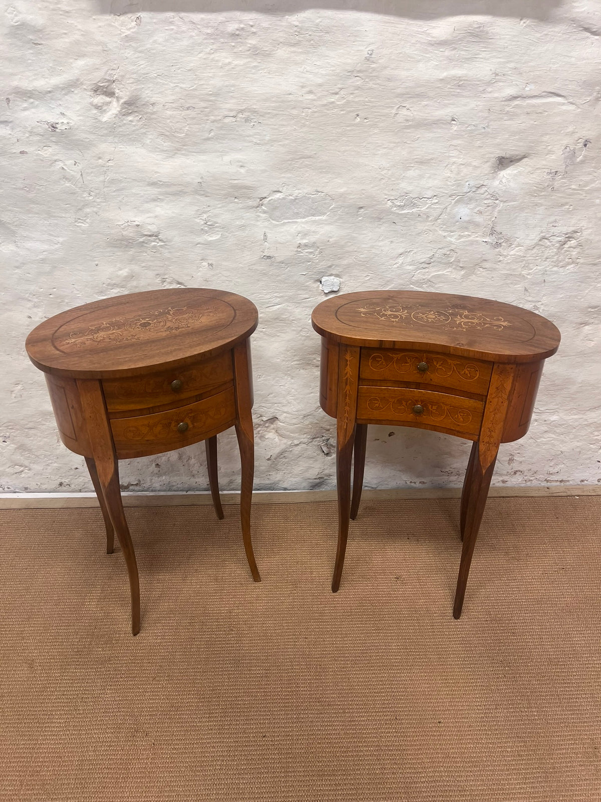 Pair of Walnut Inlaid Chests  RM 321