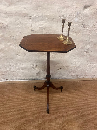 Scottish Inlaid Mahogany Pedestal Table  RM 336