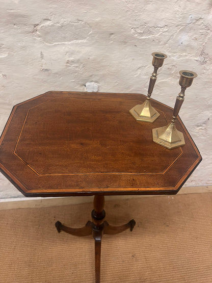 Scottish Inlaid Mahogany Pedestal Table  RM 336