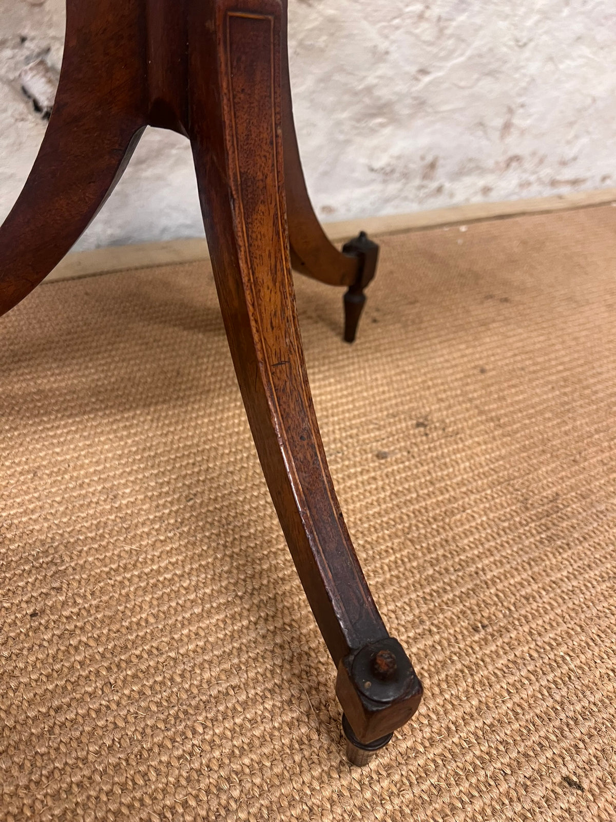Scottish Inlaid Mahogany Pedestal Table  RM 336