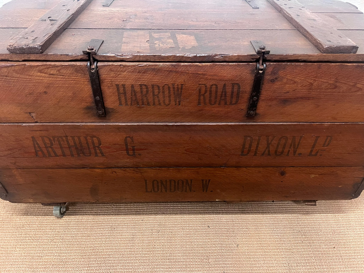 Antique Pine Champagne Trunk RM 337