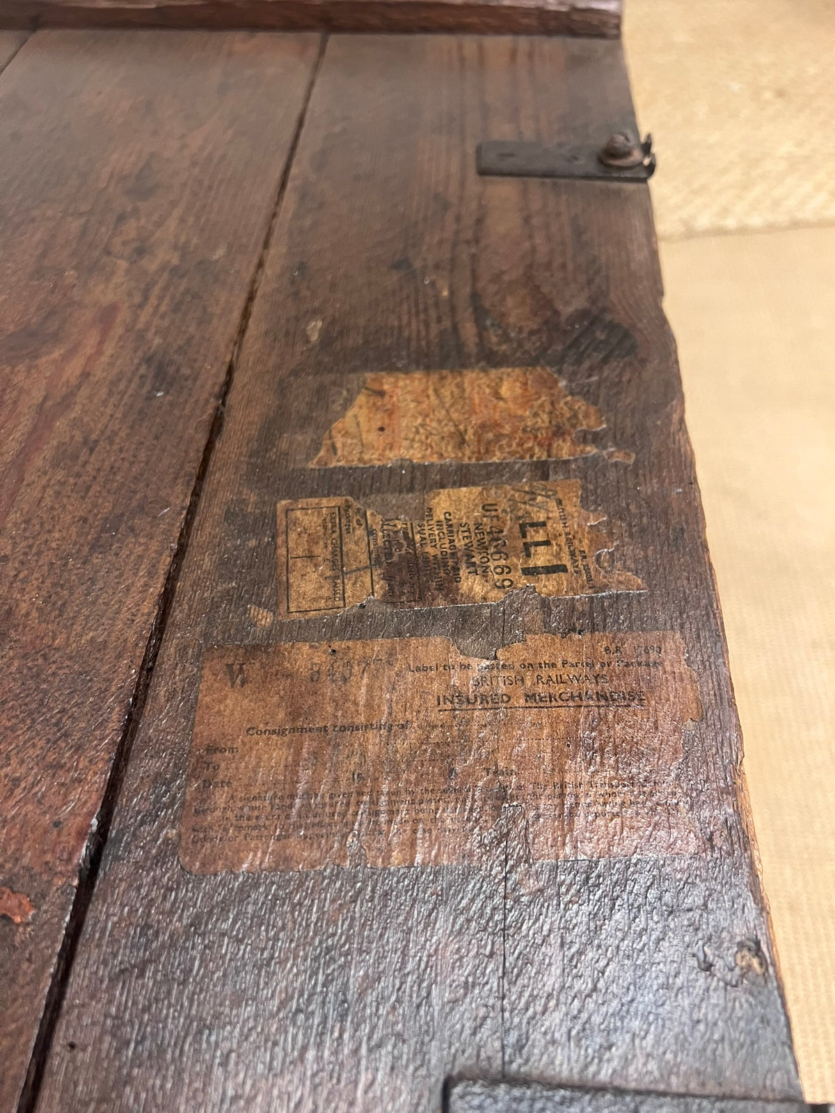 Antique Pine Champagne Trunk RM 337