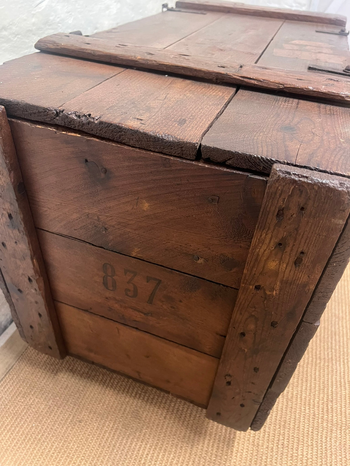 Antique Pine Champagne Trunk RM 337