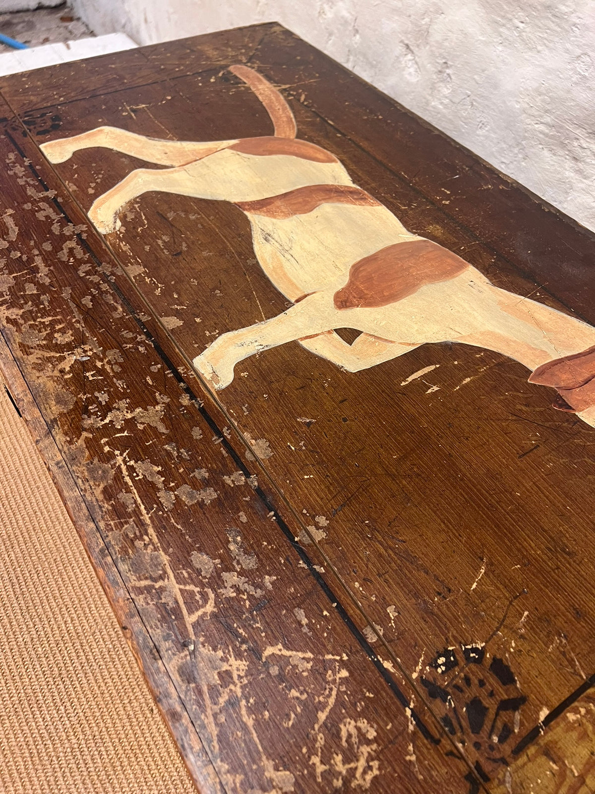 Antique Pine Trunk / Coffee table RM 339