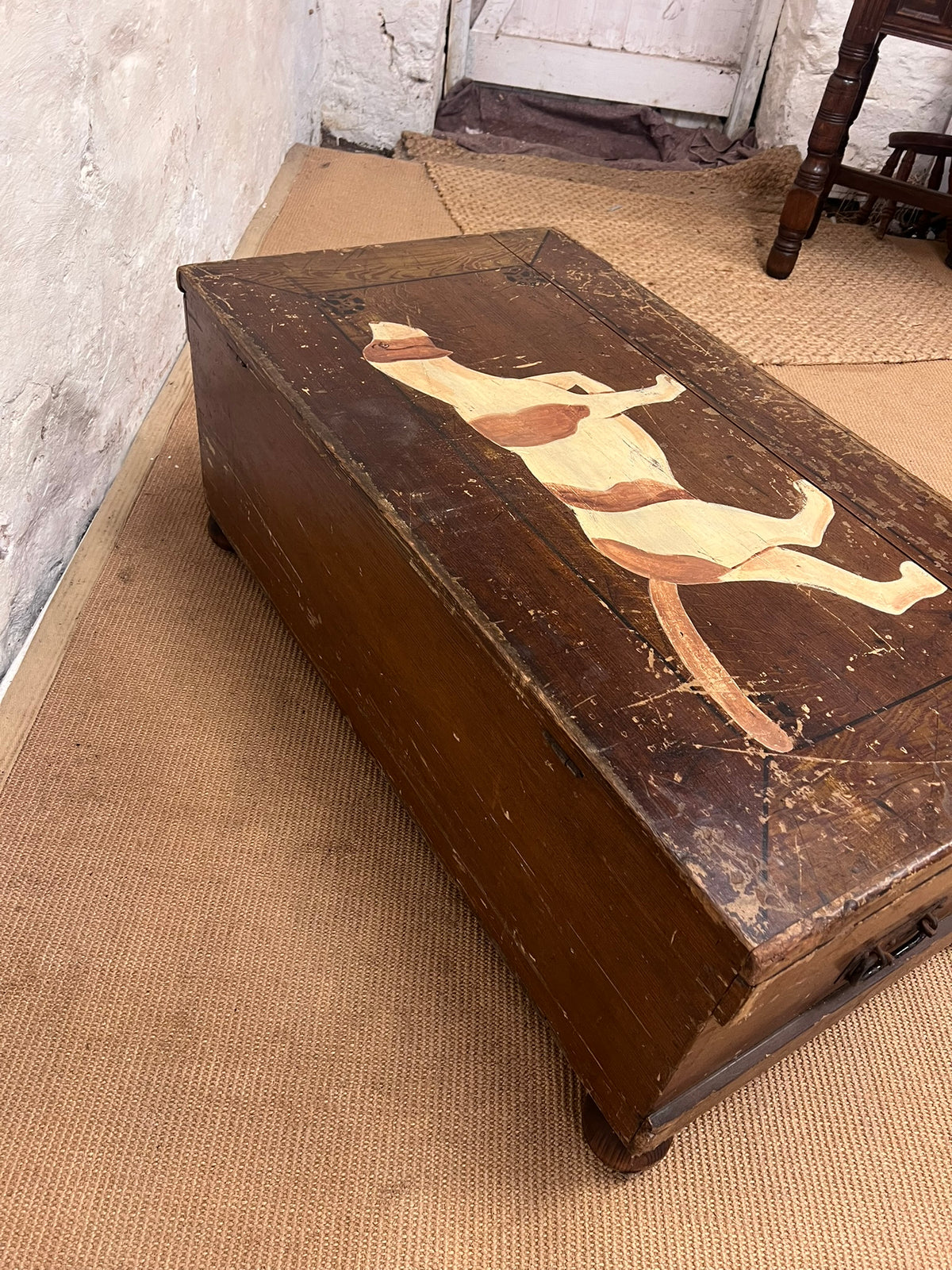 Antique Pine Trunk / Coffee table RM 339