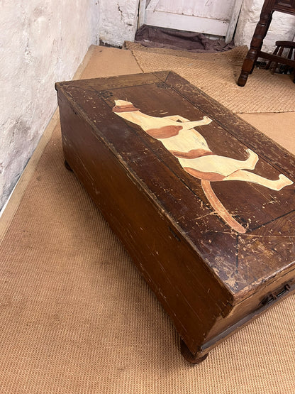 Antique Pine Trunk / Coffee table RM 339