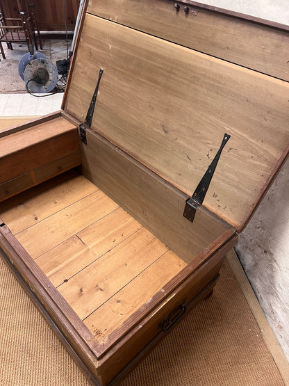 Antique Pine Trunk / Coffee table RM 339