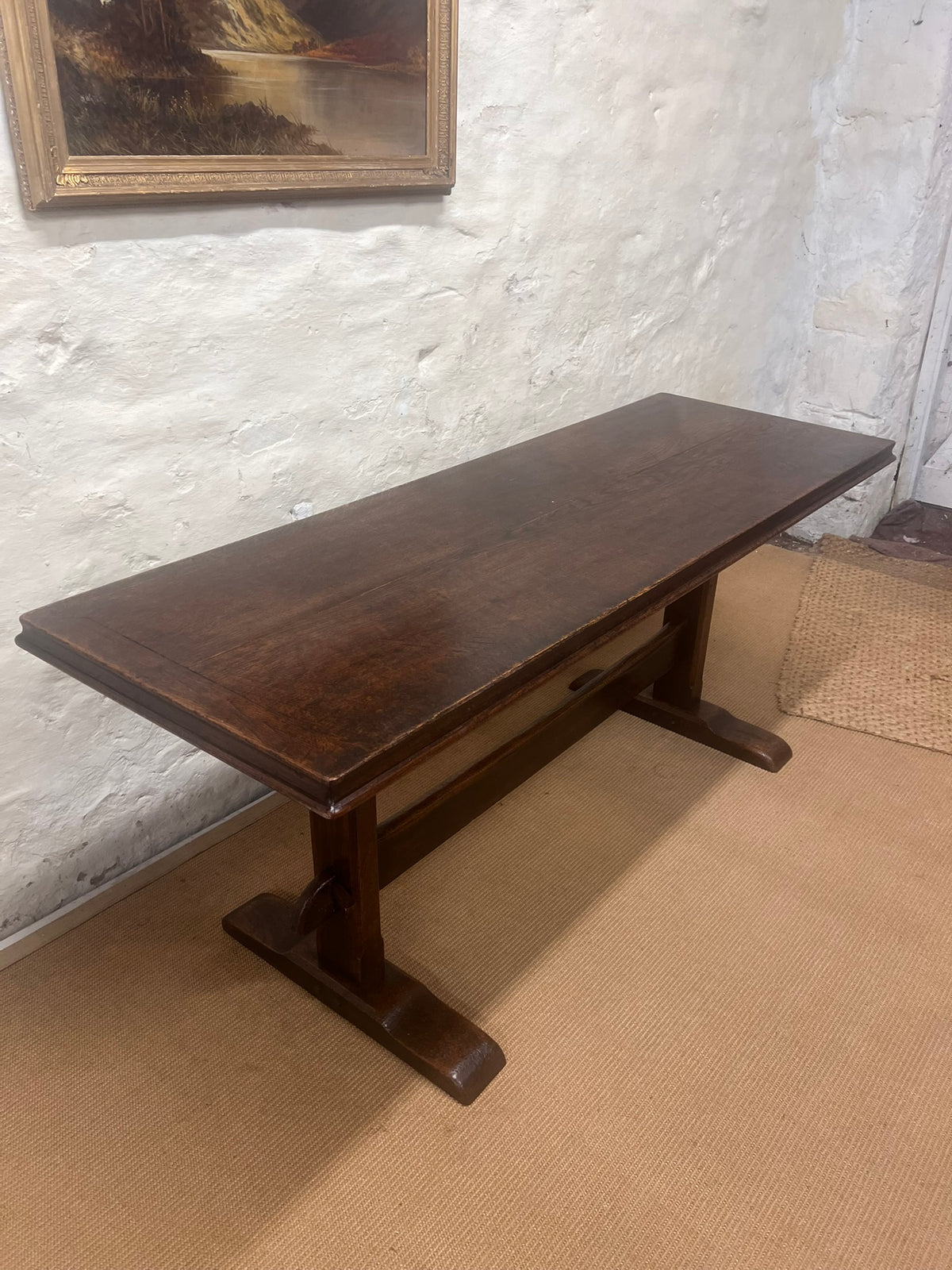 English Antique Oak Tavern Table RM 342