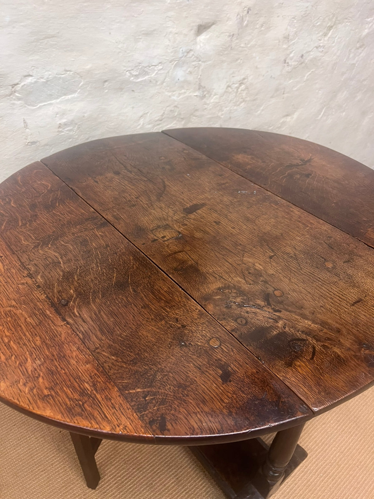 English Antique Oak Gateleg Table RM 343