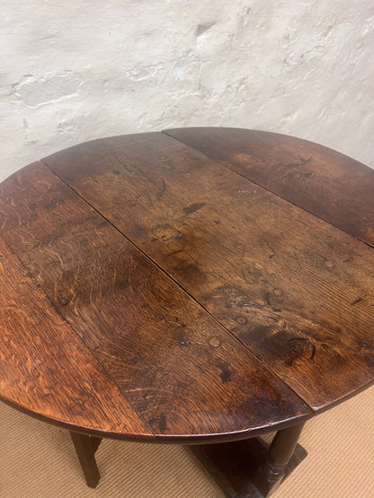 English Antique Oak Gateleg Table RM 343