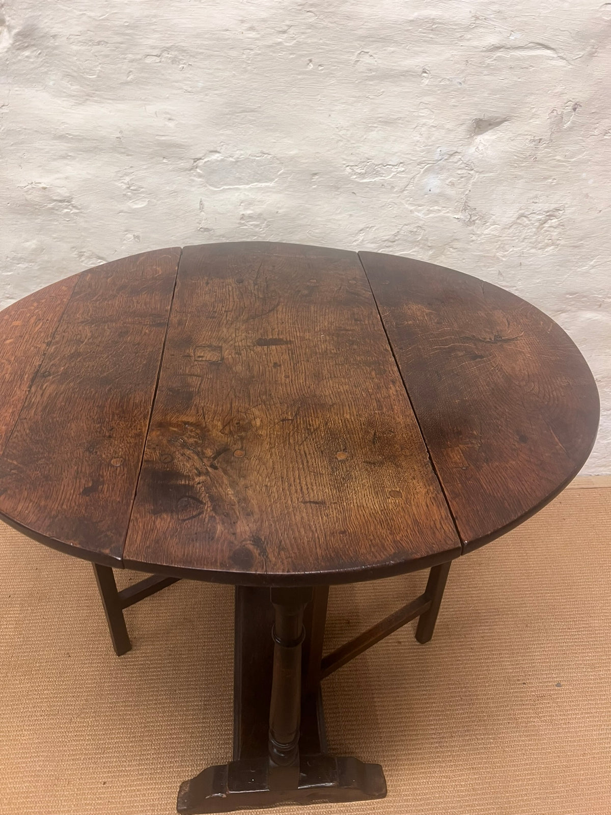 English Antique Oak Gateleg Table RM 343
