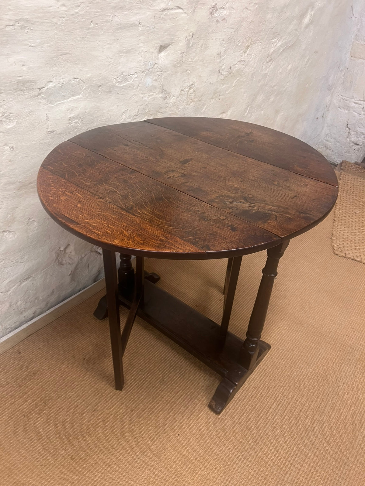English Antique Oak Gateleg Table RM 343
