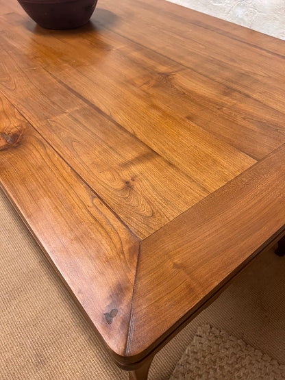 French Antique Cherry Draw Leaf Table RM 345