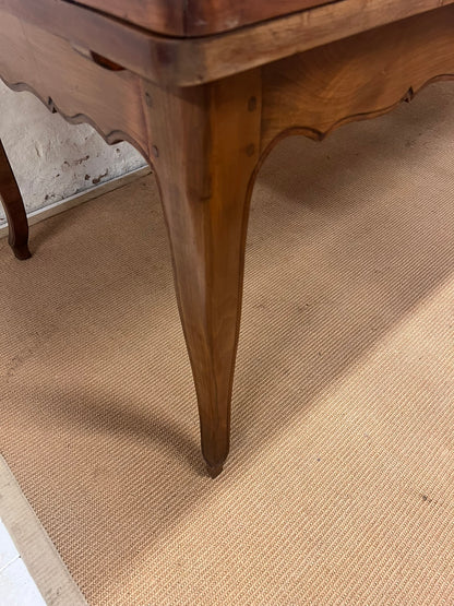 French Antique Cherry Draw Leaf Table RM 345