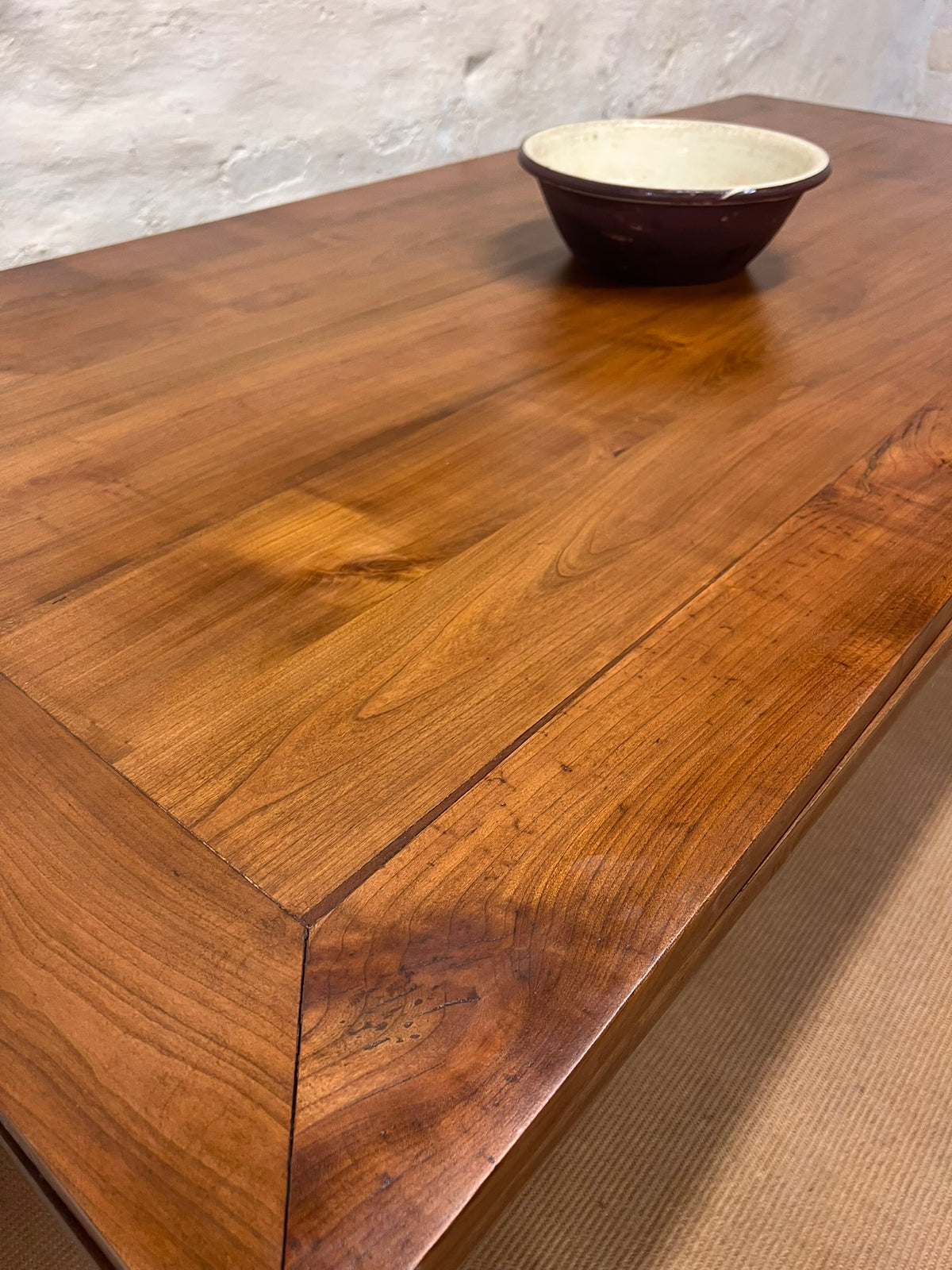 French Antique Cherry Draw Leaf Table RM 345