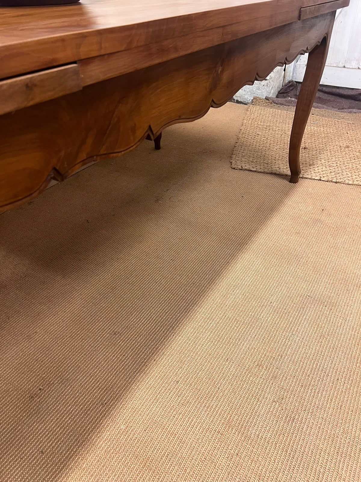 French Antique Cherry Draw Leaf Table RM 345