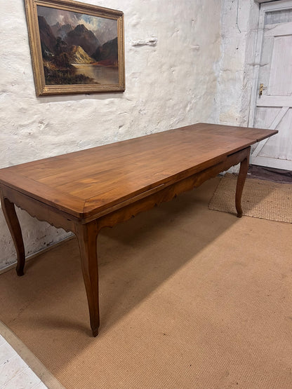 French Antique Cherry Draw Leaf Table RM 345