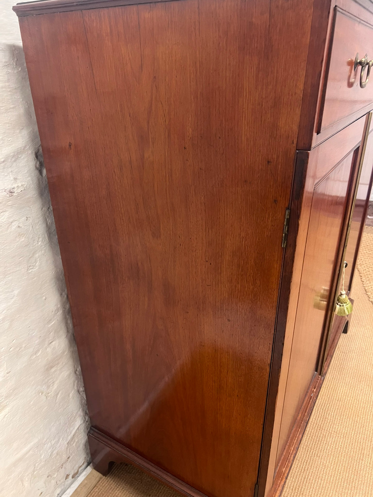 Scottish Antique Mahogany Gentleman's Linen Press Rm 346